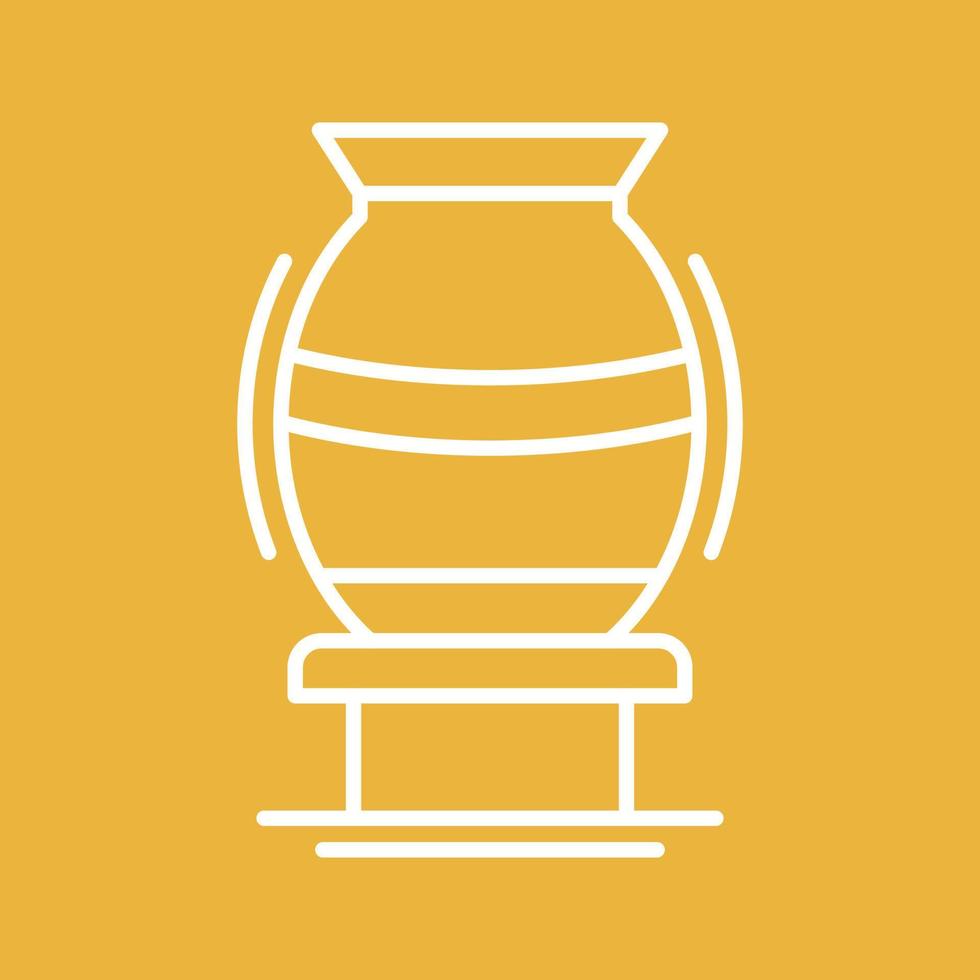 icono de vector de florero