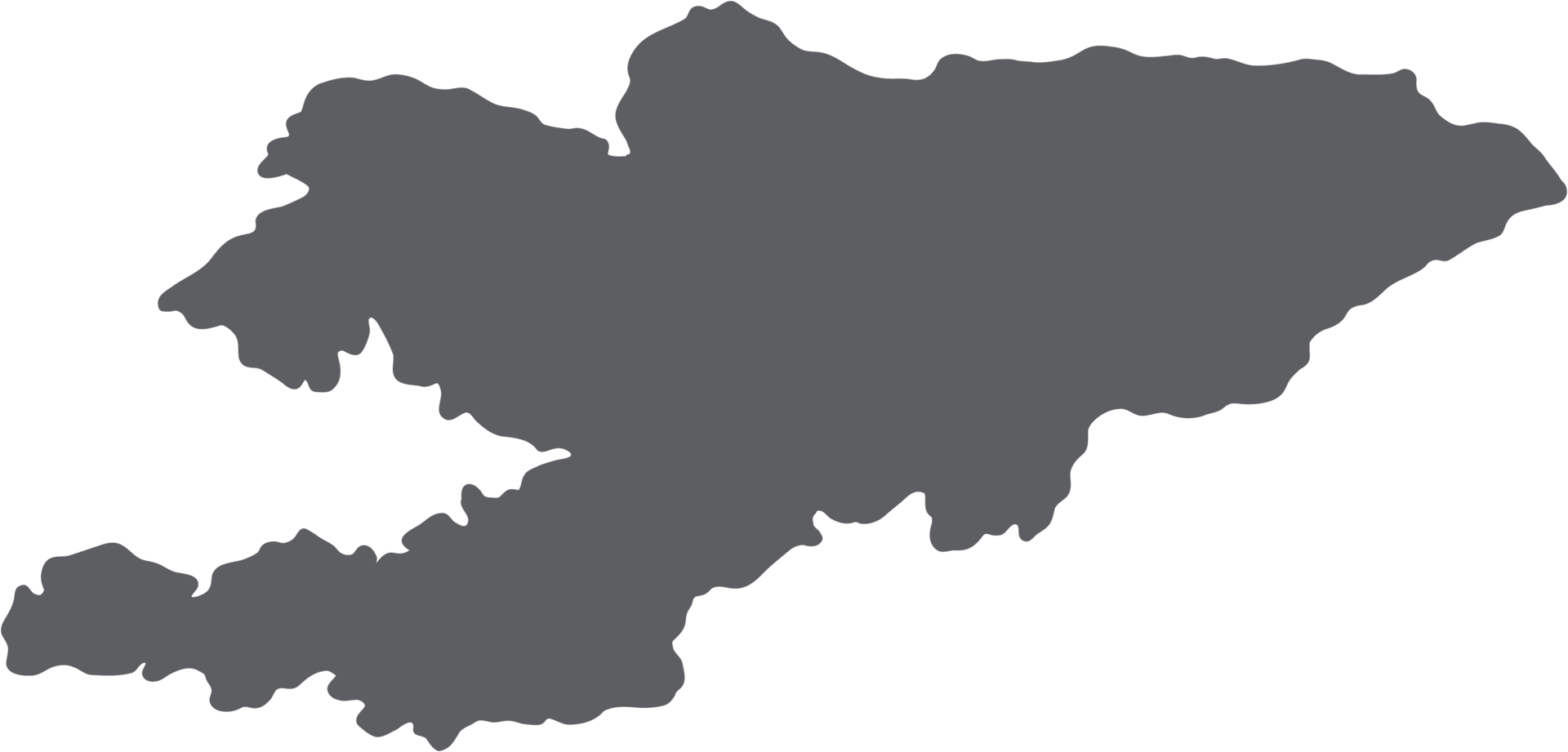 doodle freehand drawing of kyrgyzstan map. png