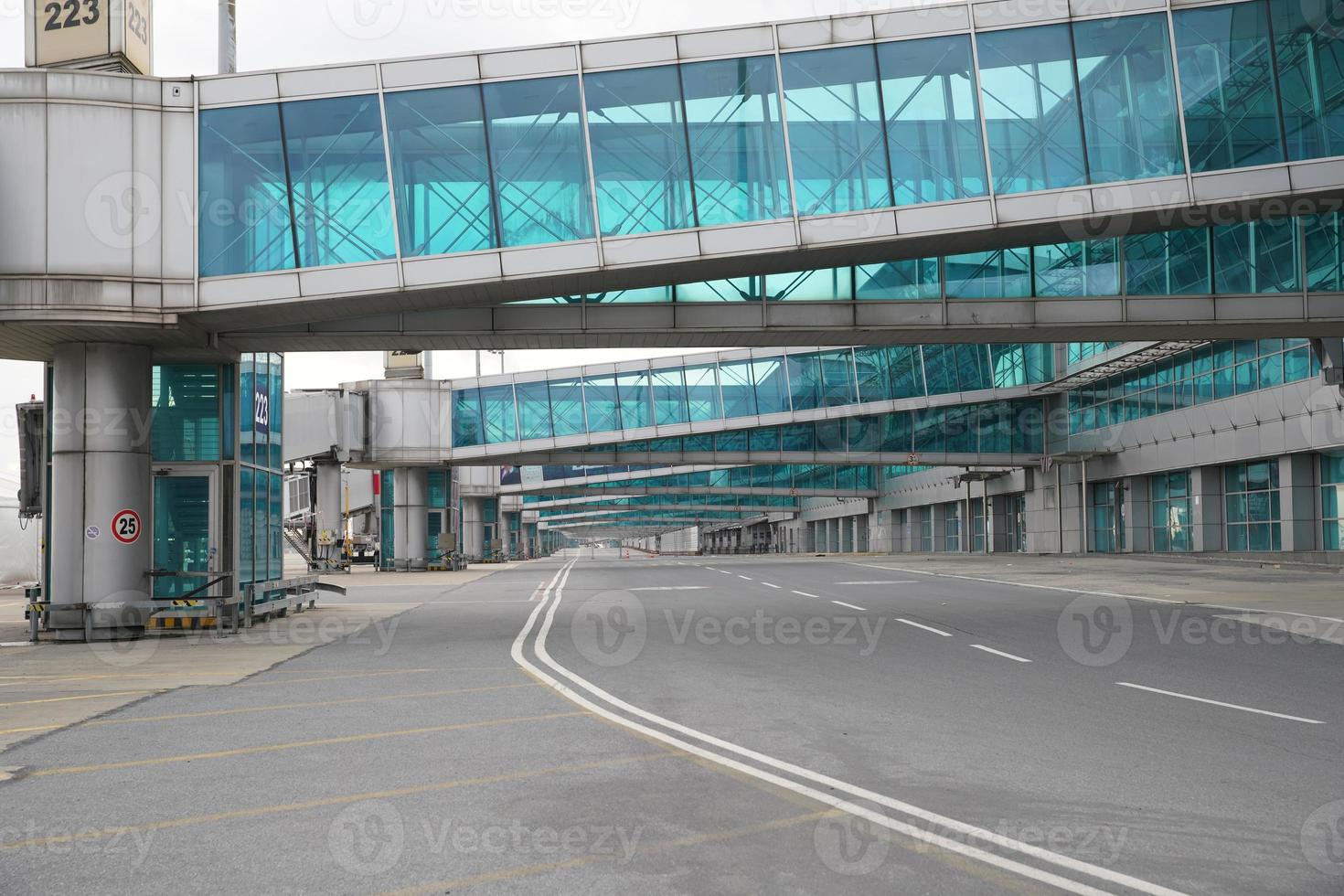 Gates in Ataturk Airport in Istanbul, Turkiye photo