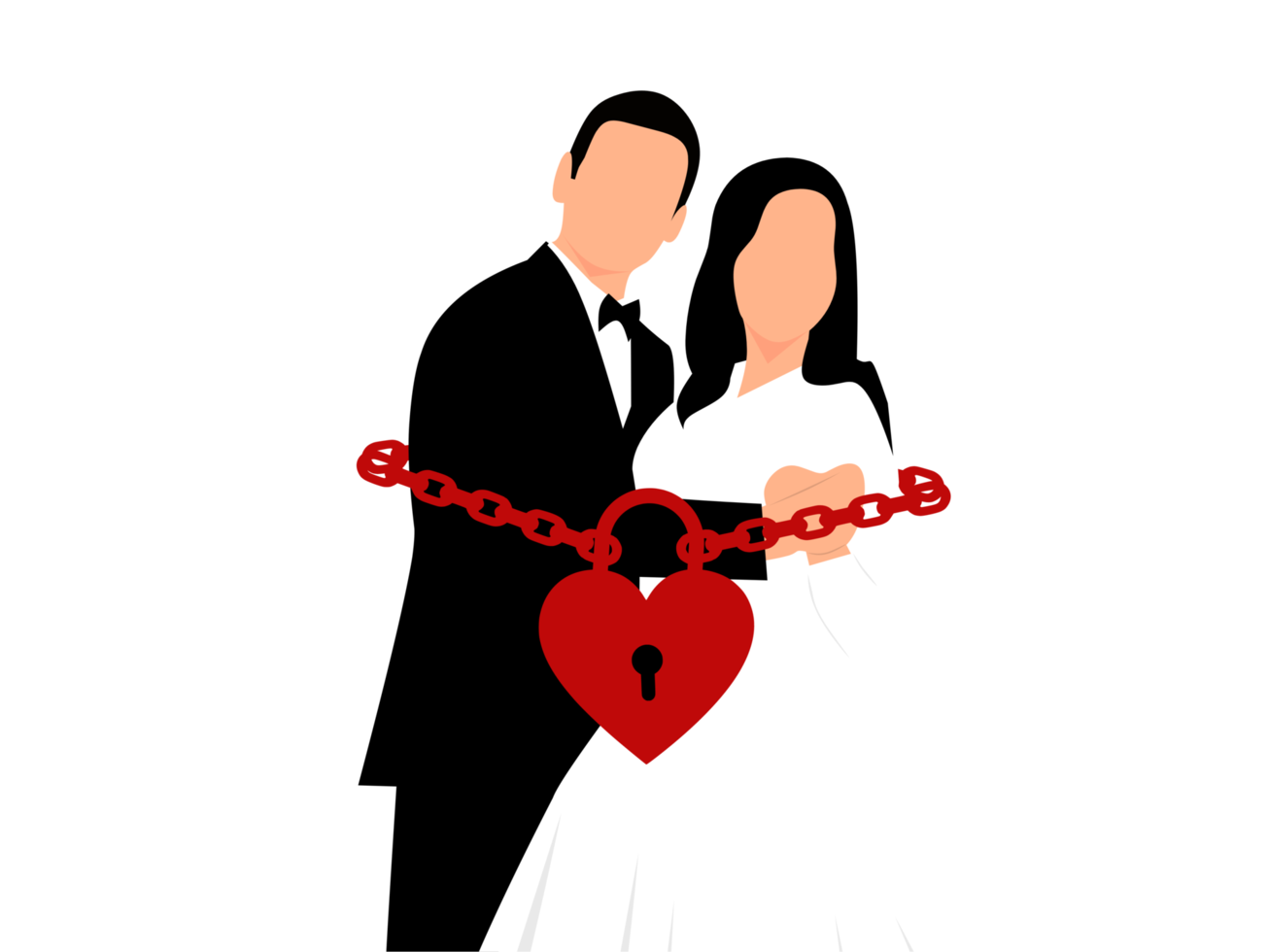 Couple and wedding commitment png