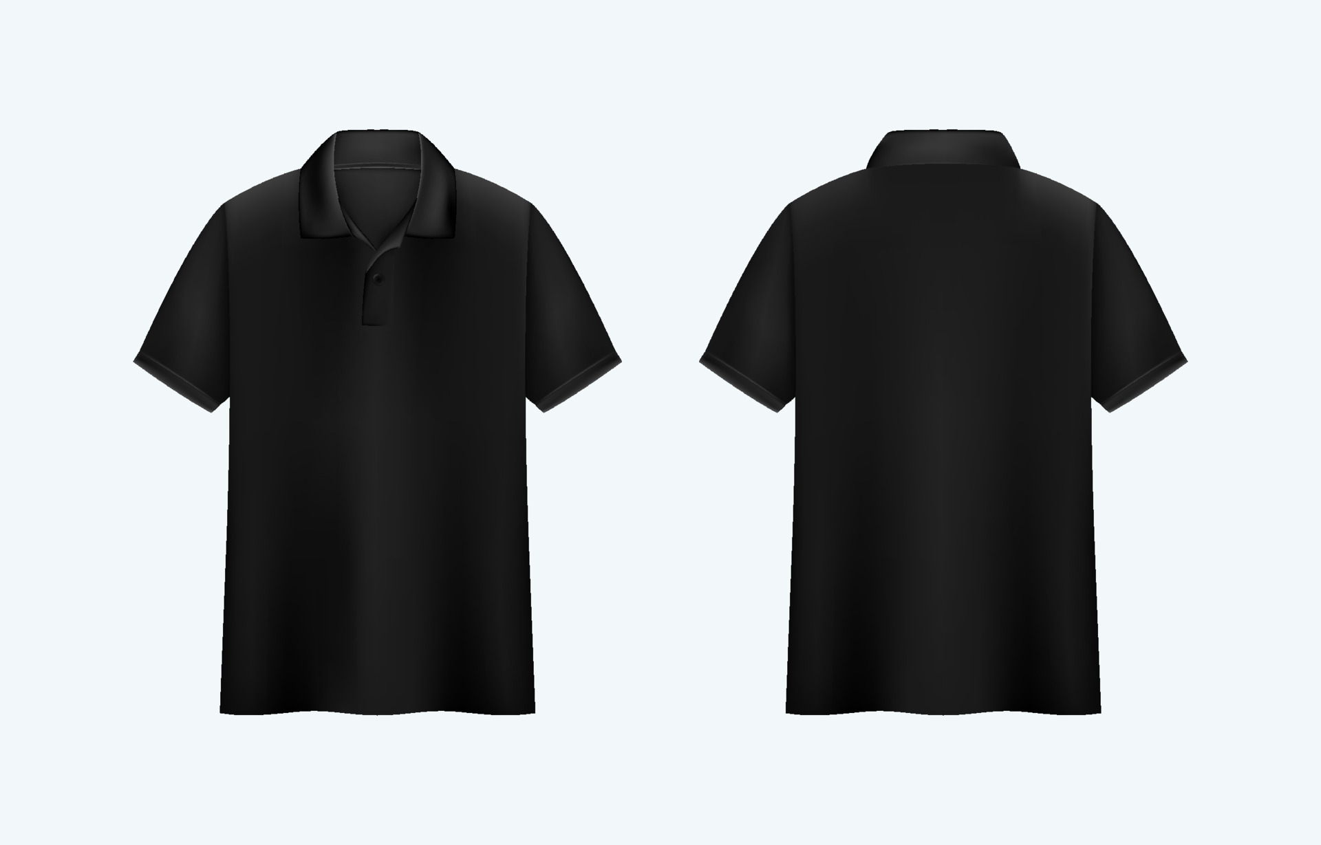 Black Polo Shirt Realistic Mock Up 19876159 Vector Art at Vecteezy