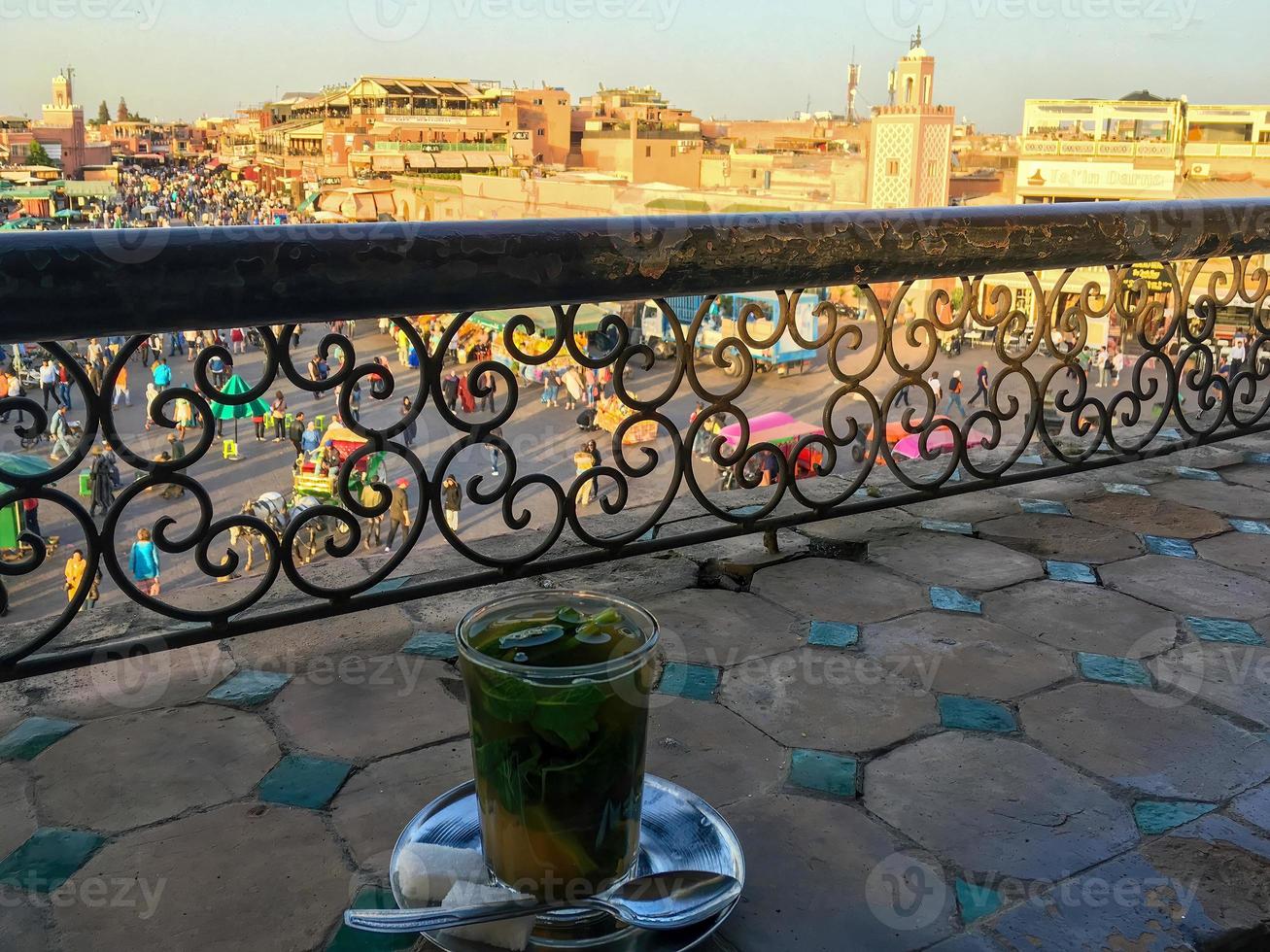 Jamaa el Fna market square, Marrakesh, Morocco, photo