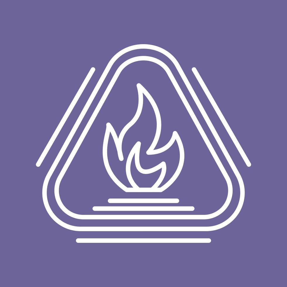 Caution Fire Vector Icon