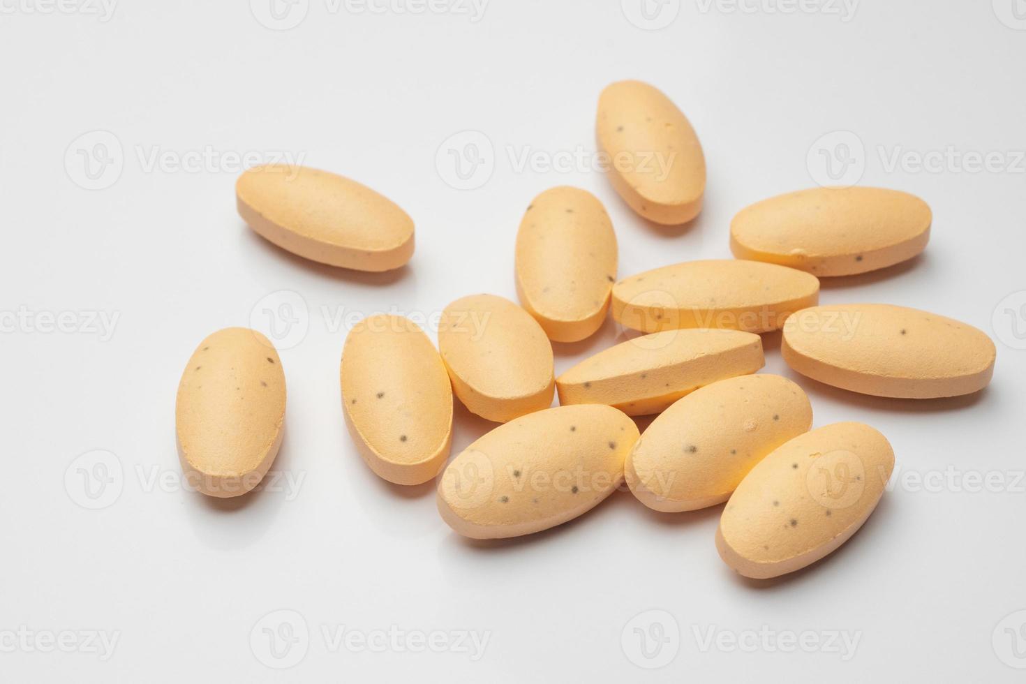 Old Expired Vitamin C Supplements Go Bad or Lose Potency on white