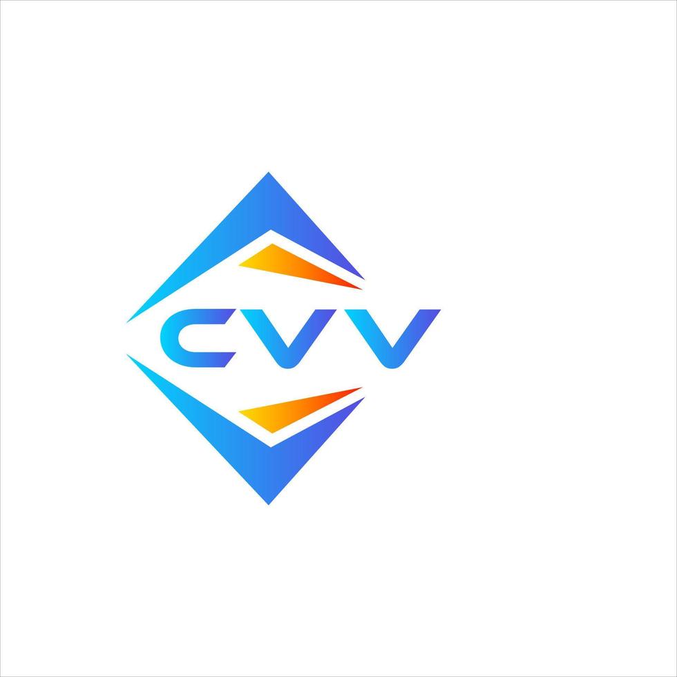CVV abstract technology logo design on white background. CVV creative initials letter logo concept. vector