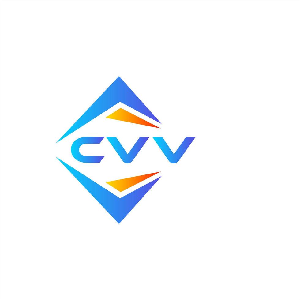 cvv resumen tecnología logo diseño en blanco antecedentes. cvv creativo iniciales letra logo concepto. vector