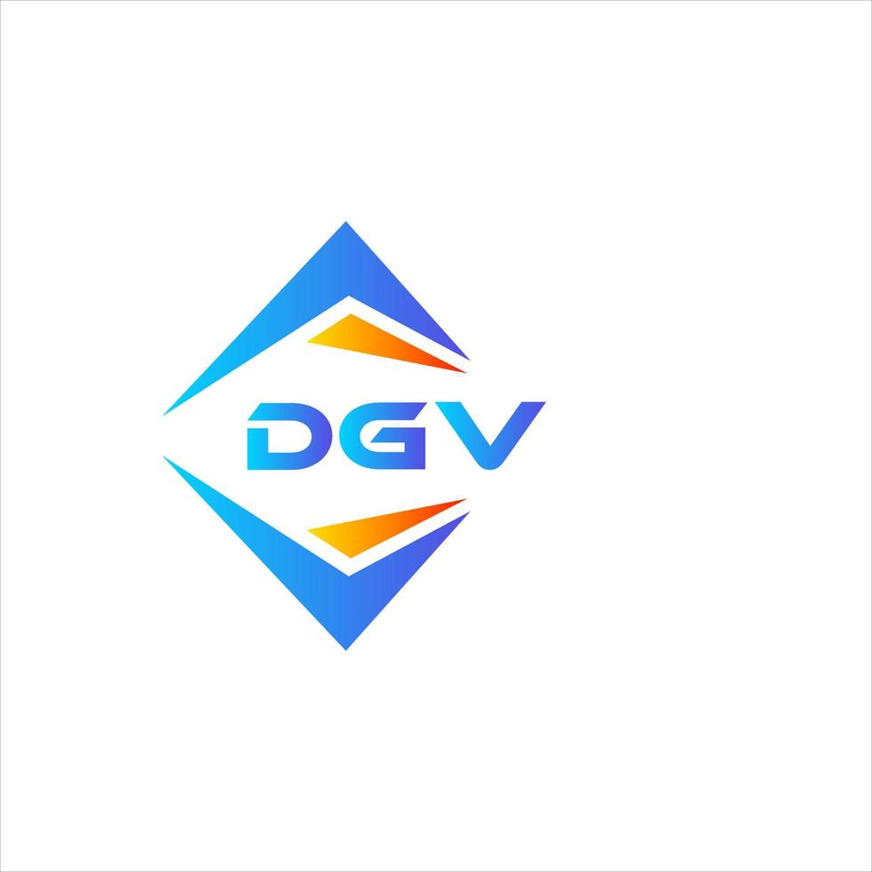 DGV abstract technology logo design on white background. DGV creative initials letter logo concept. vector
