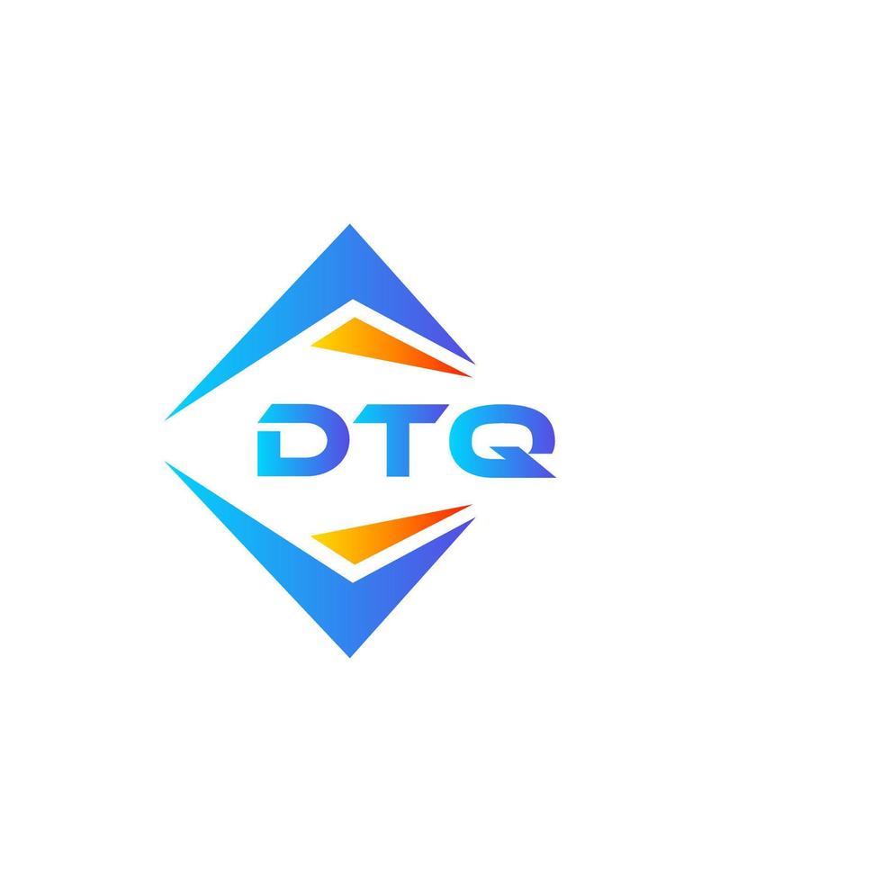 DTQ abstract technology logo design on white background. DTQ creative initials letter logo concept. vector