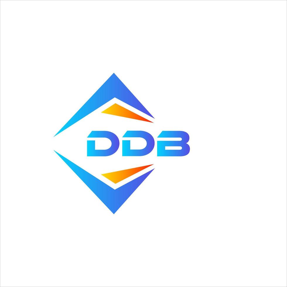 ddb resumen tecnología logo diseño en blanco antecedentes. ddb creativo iniciales letra logo concepto. vector