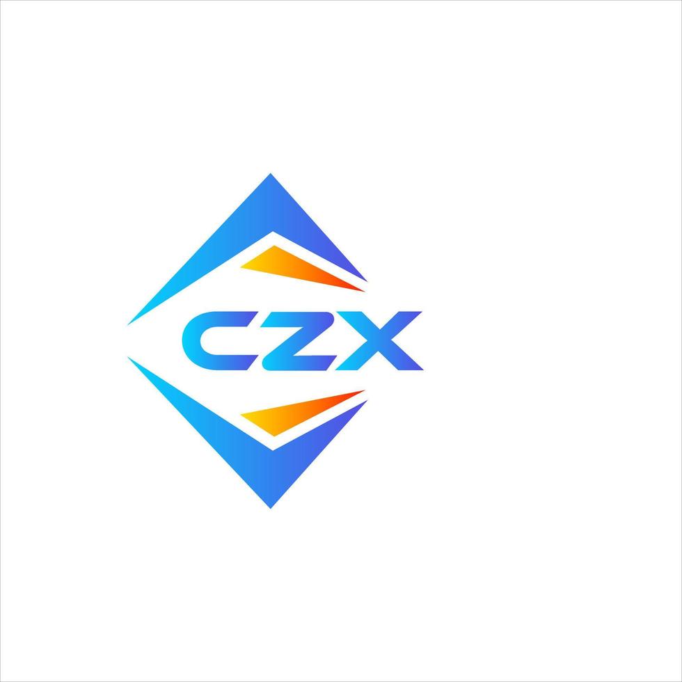 CZX abstract technology logo design on white background. CZX creative initials letter logo concept. vector