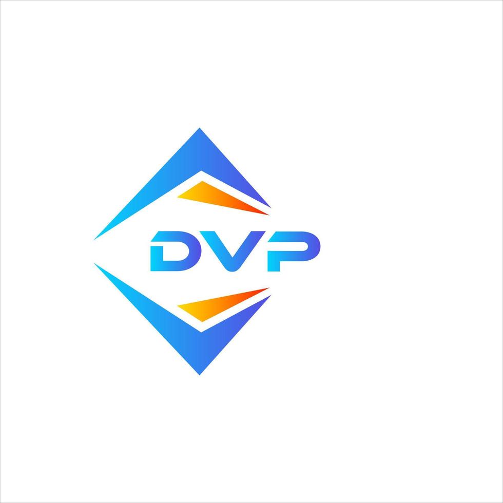 dvp resumen tecnología logo diseño en blanco antecedentes. dvp creativo iniciales letra logo concepto. vector