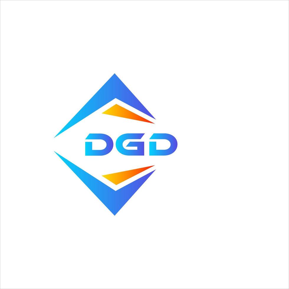 DGD abstract technology logo design on white background. DGD creative initials letter logo concept. vector