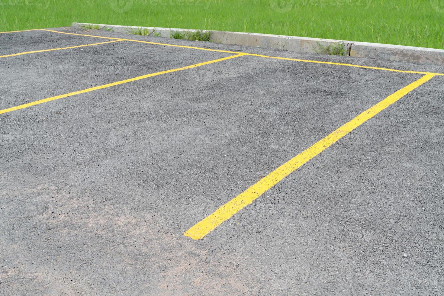 yellow lines parking on asphalt background 19878155 Stock Photo at Vecteezy