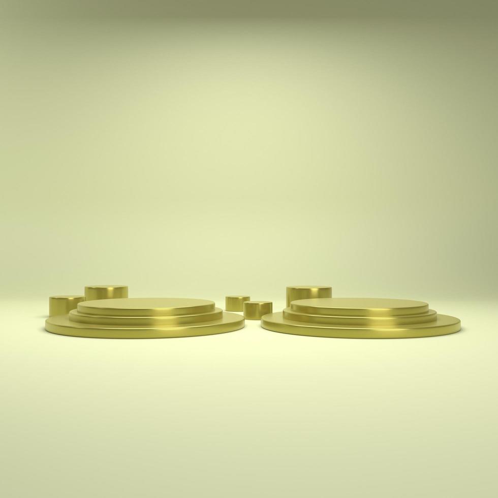 simple podium product display circle. 3D rendering photo