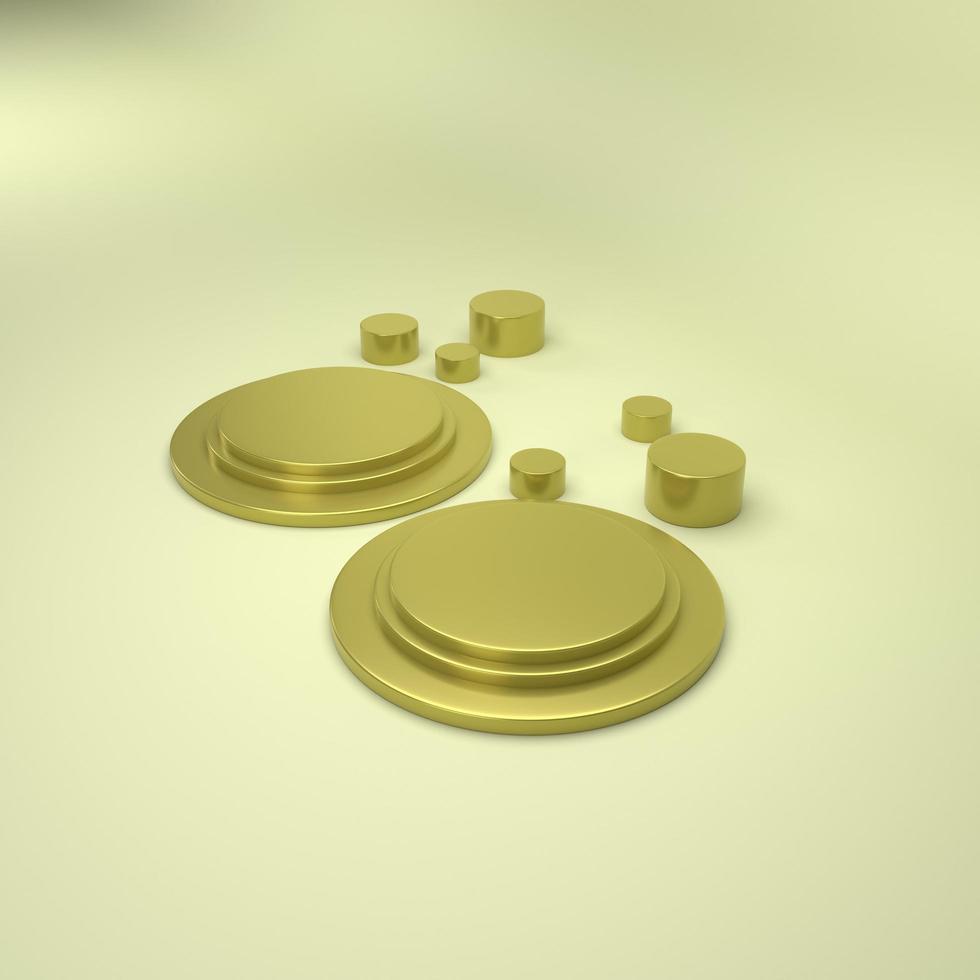 simple podium product display circle. 3D rendering photo