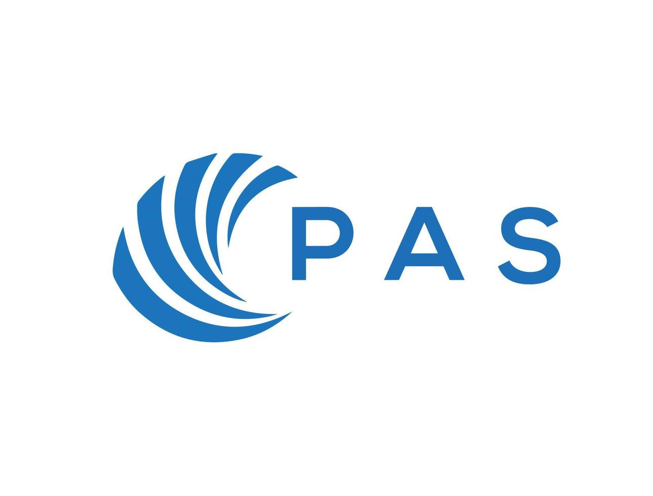 PAS letter logo design on white background. PAS creative circle letter logo concept. PAS letter design. vector
