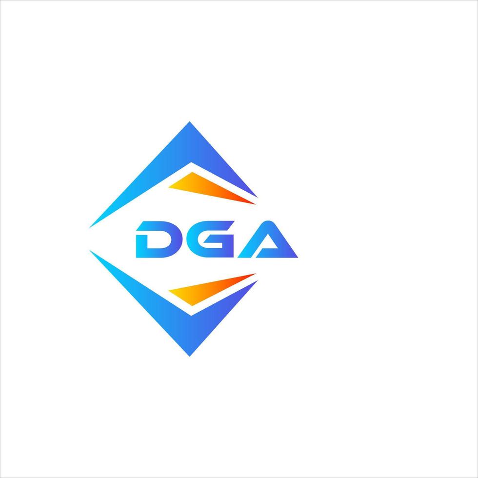 dga resumen tecnología logo diseño en blanco antecedentes. dga creativo iniciales letra logo concepto. vector