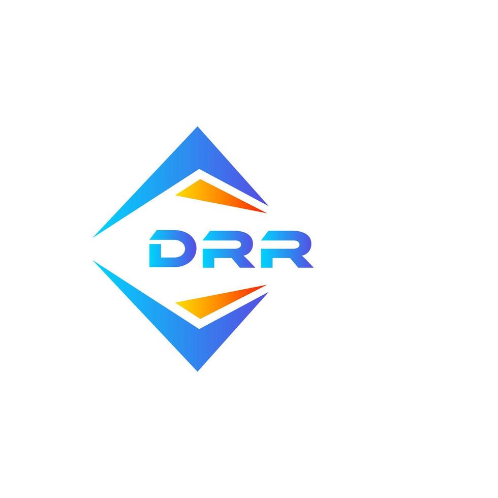 DRR abstract technology logo design on white background. DRR creative initials letter logo concept. vector