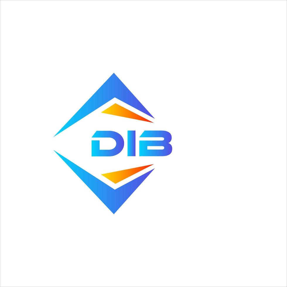 Dib resumen tecnología logo diseño en blanco antecedentes. Dib creativo iniciales letra logo concepto. vector