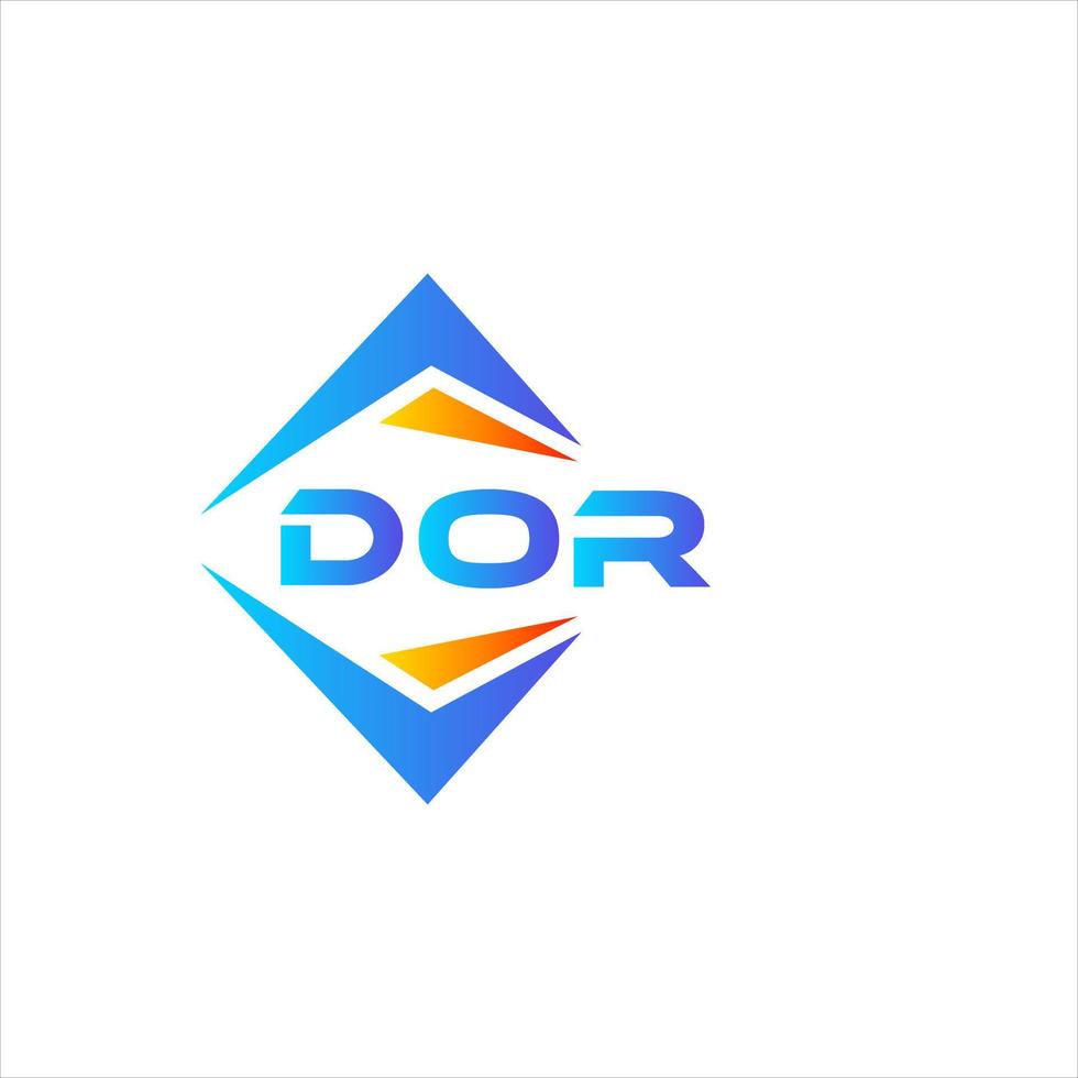 DOR abstract technology logo design on white background. DOR creative initials letter logo concept. vector