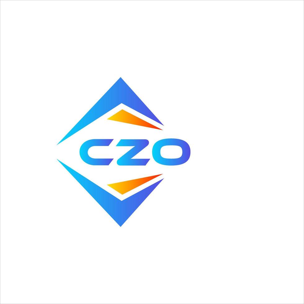 czo resumen tecnología logo diseño en blanco antecedentes. czo creativo iniciales letra logo concepto. vector