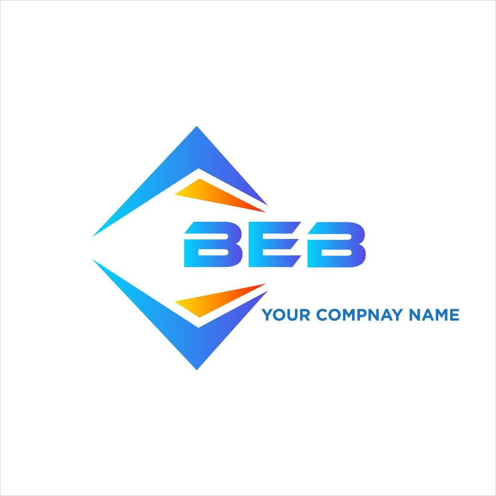 BEB abstract technology logo design on white background. BEB creative initials letter logo concept. vector