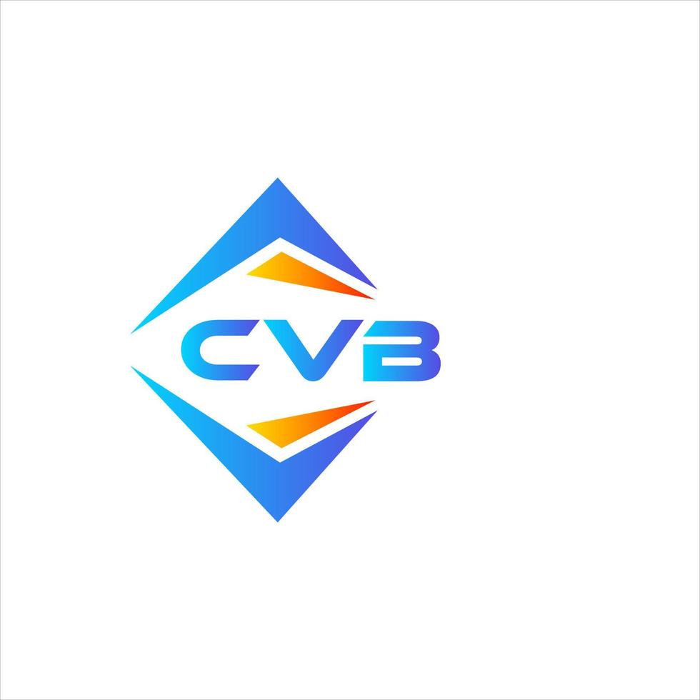 CVB resumen tecnología logo diseño en blanco antecedentes. CVB creativo iniciales letra logo concepto. vector