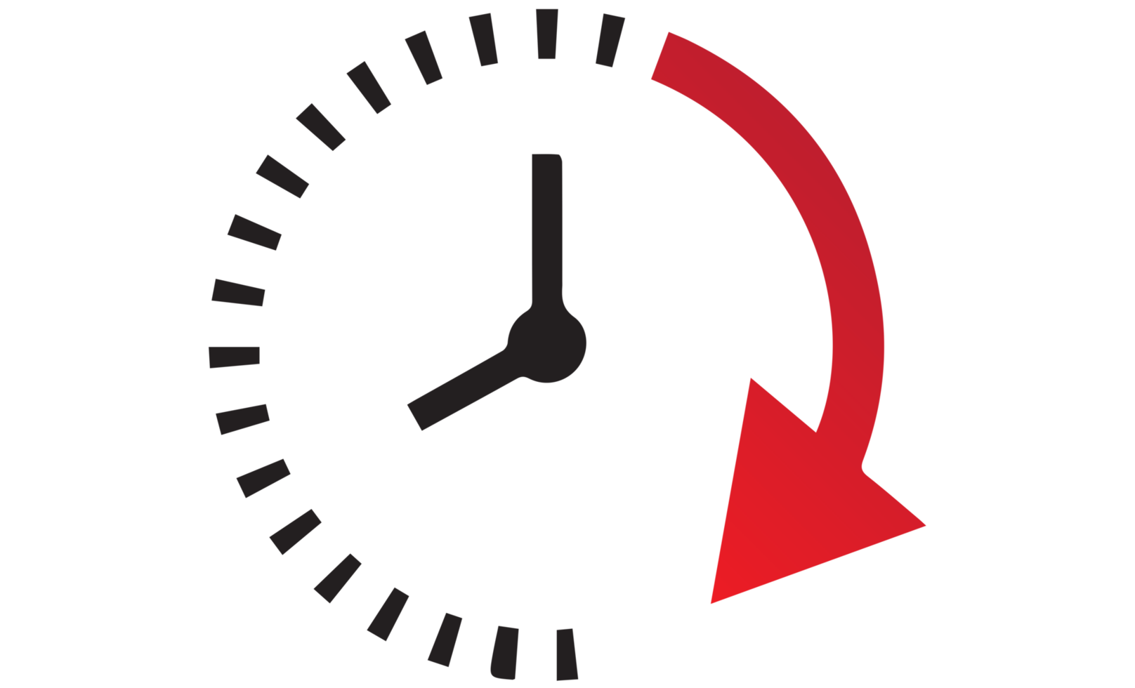 Passage of time icon on transparent background png