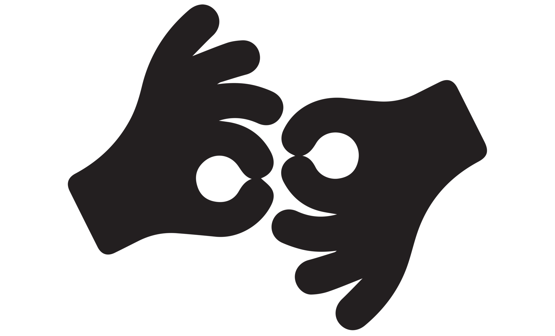 Sign language interpreting on transparent background 19879189 PNG