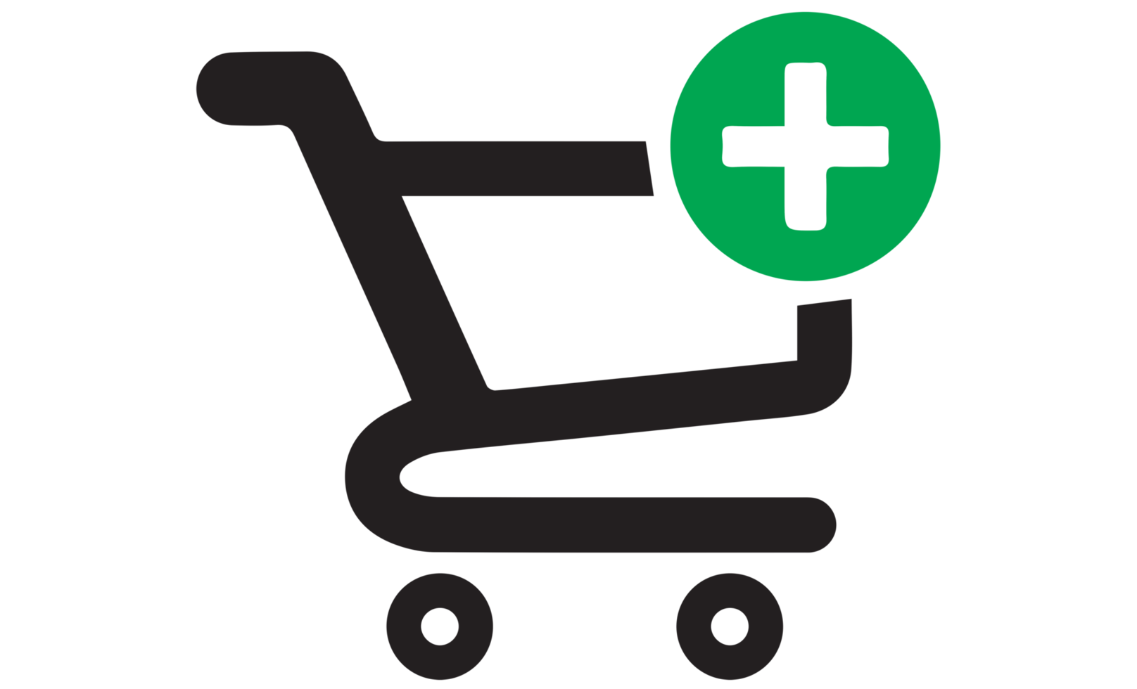 shopping cart icon - shopping basket on transparent background PNG