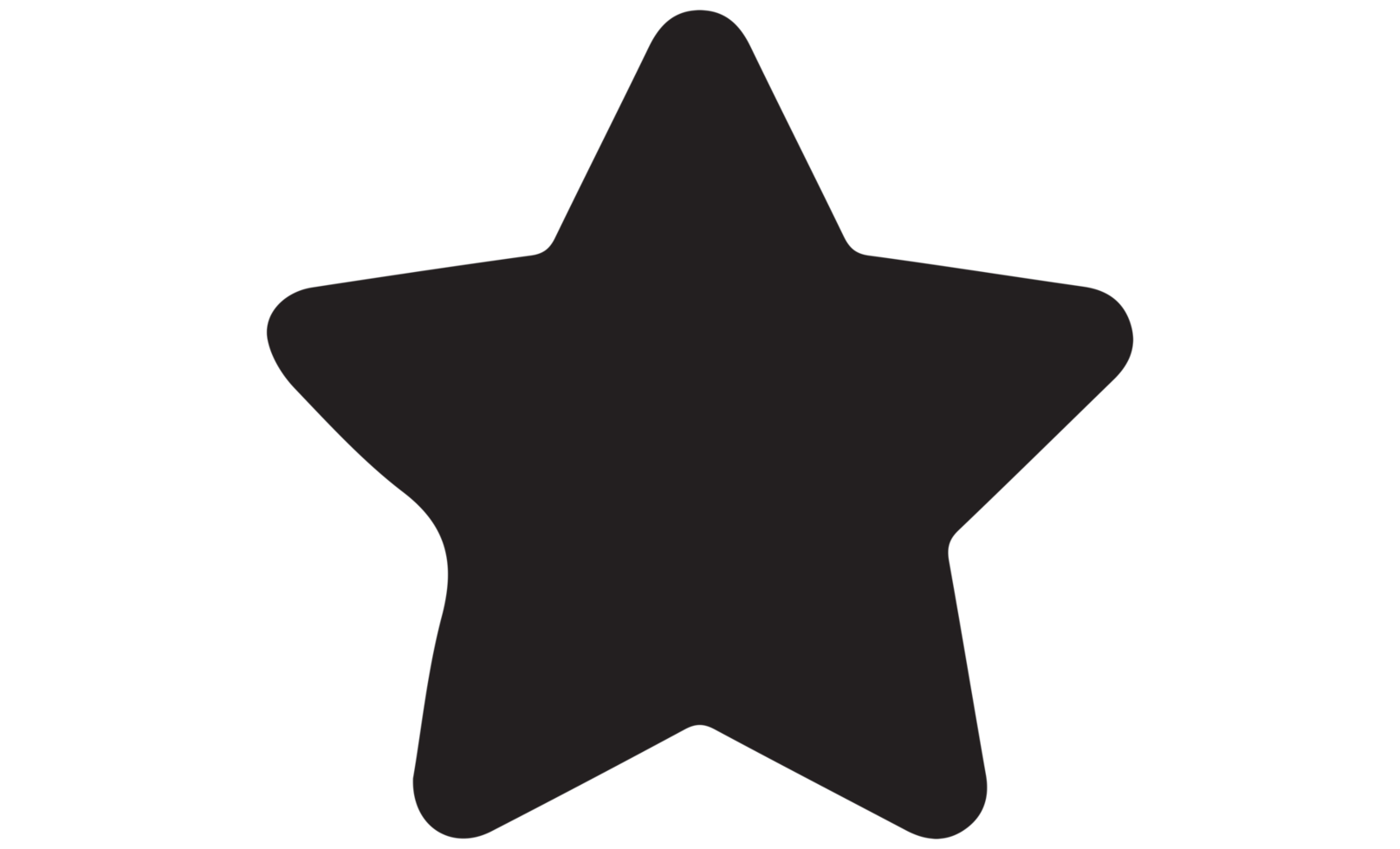 Star icon on transparent background png