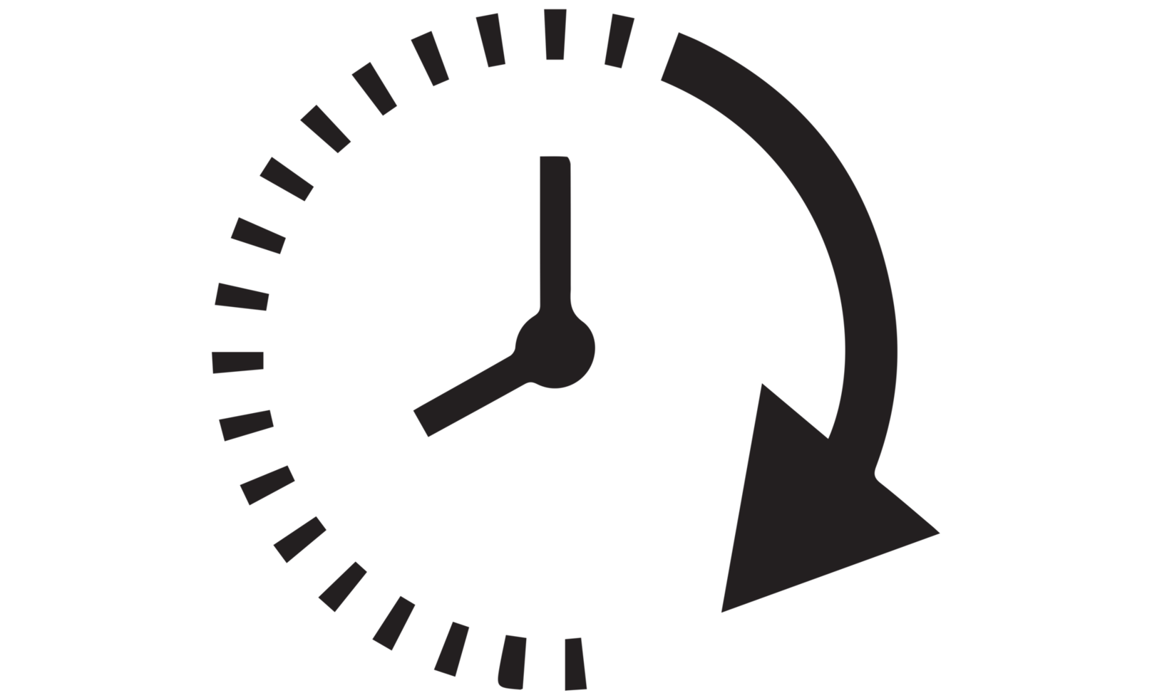 Passage of time icon on transparent background png