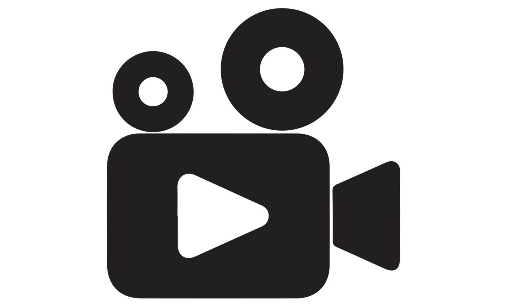 video camera symbol. png video camera icon symbol. illustration on transparent background PNG