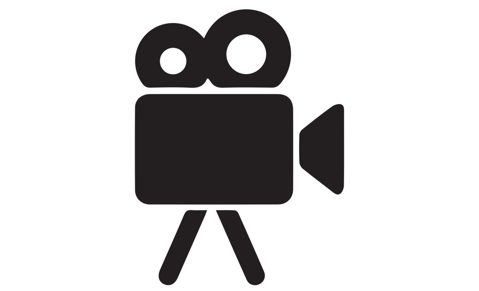 video camera symbol. png video camera icon symbol. illustration on transparent background PNG