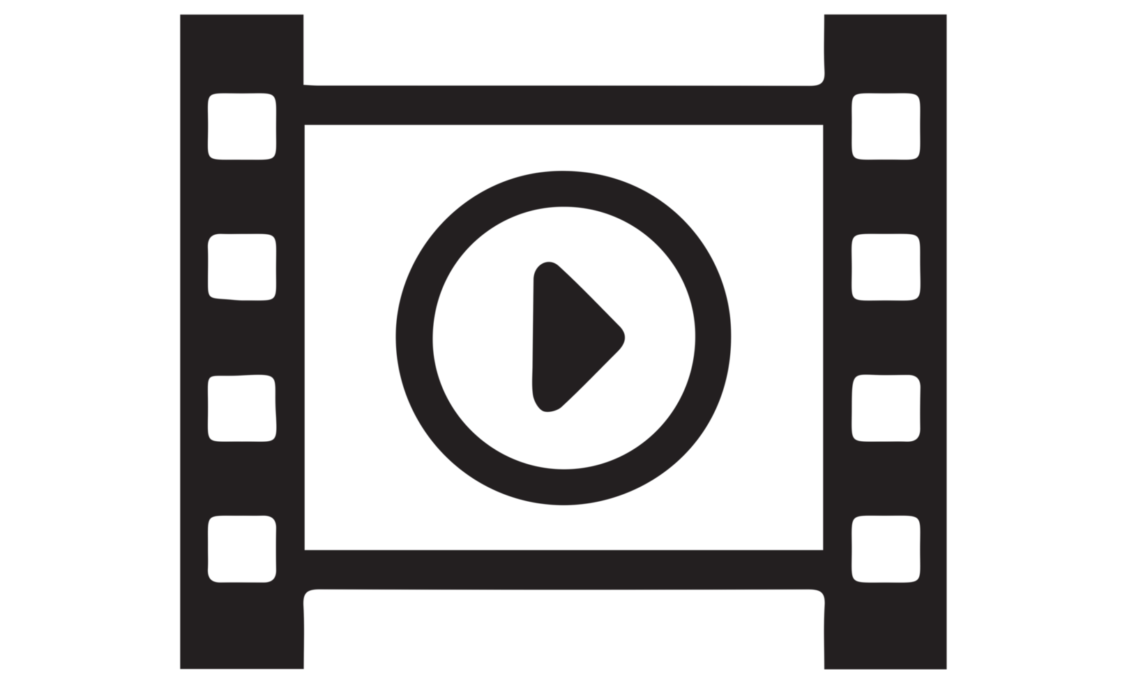 Film or Media Icons on transparent background png