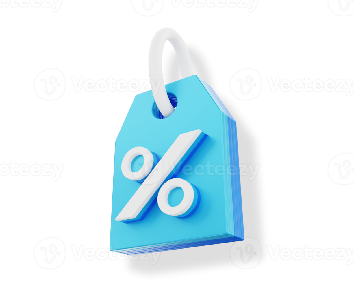 3D label discount png