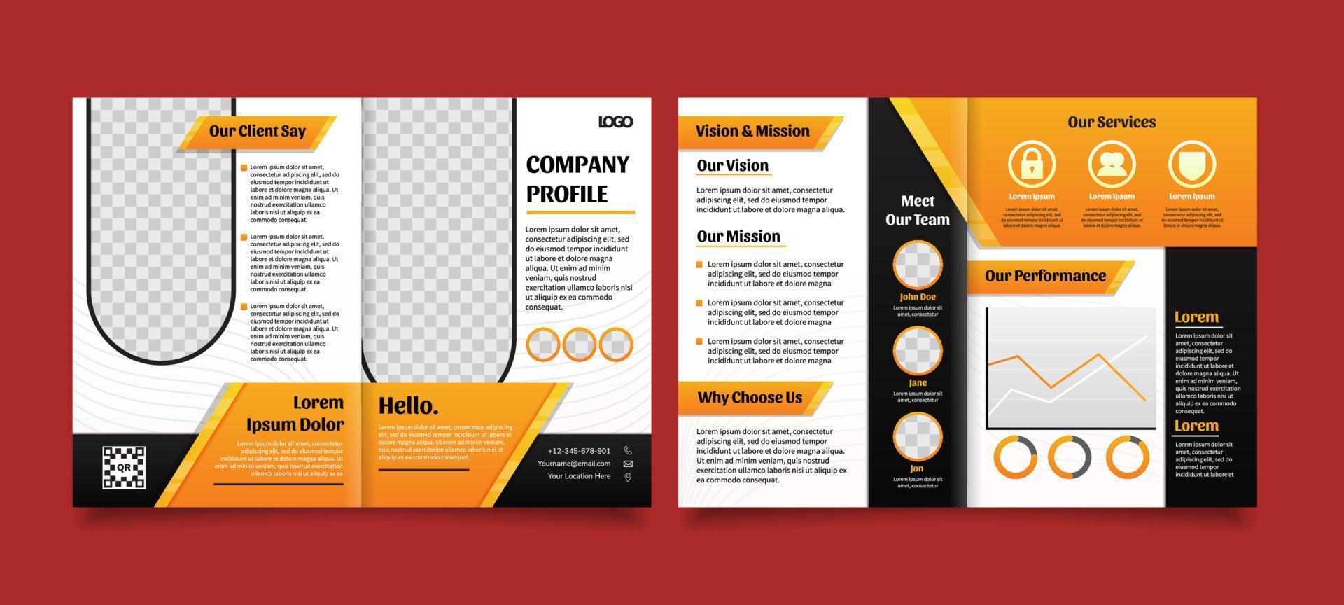 Company Profile for General Company vector