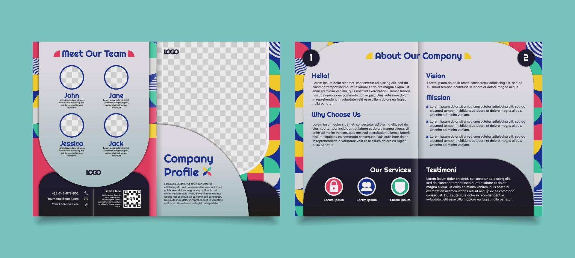 Company Profile for Creative Company vector