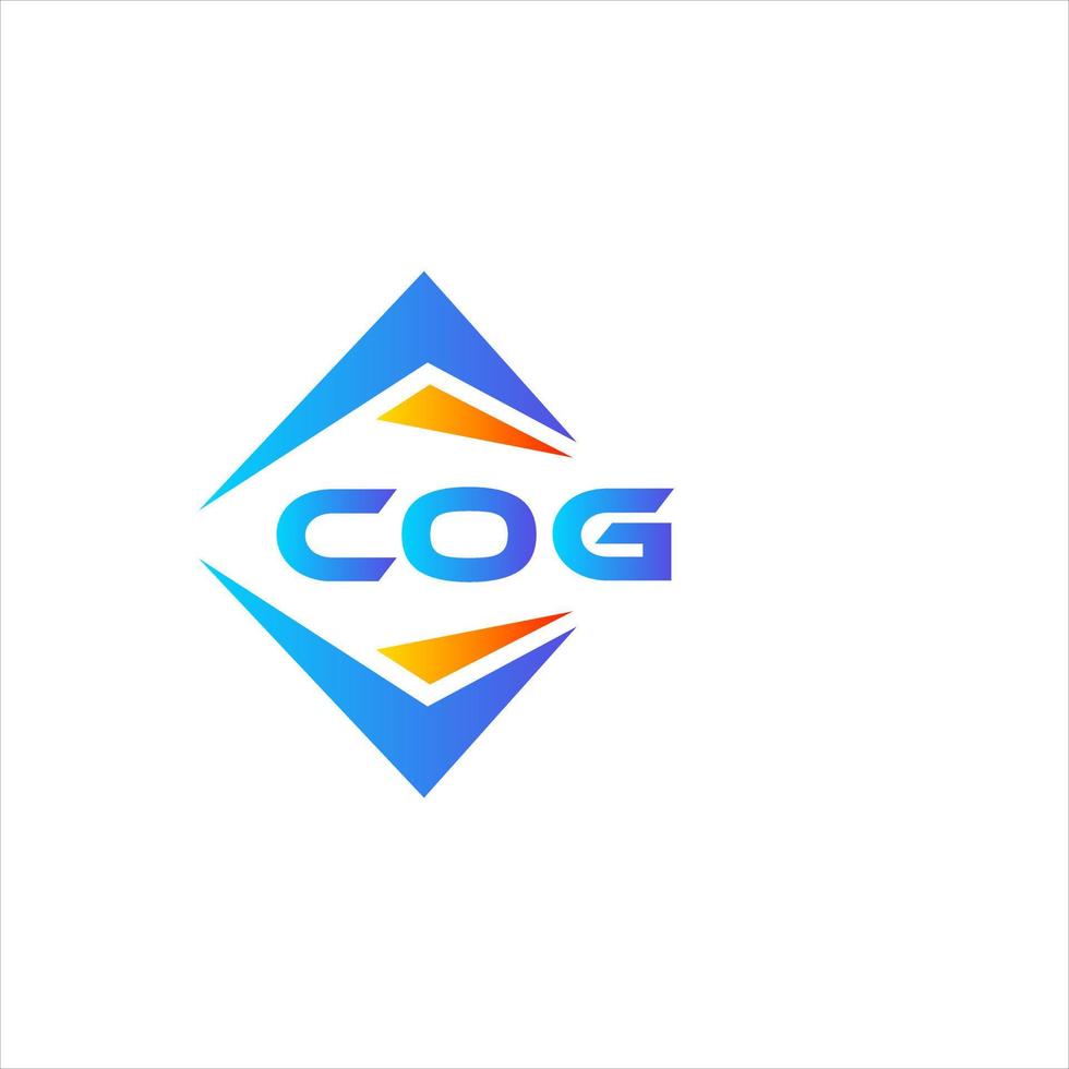 COG abstract technology logo design on white background. COG creative initials letter logo concept. vector