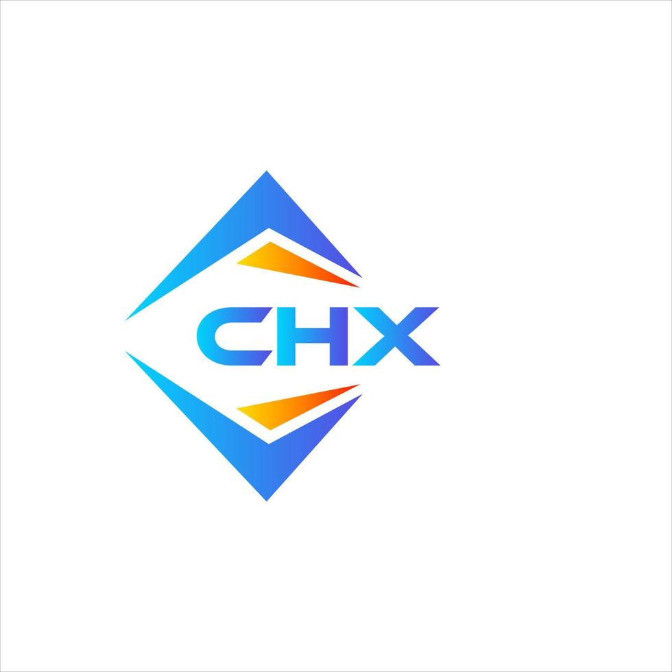 CHX abstract technology logo design on white background. CHX creative initials letter logo concept. vector