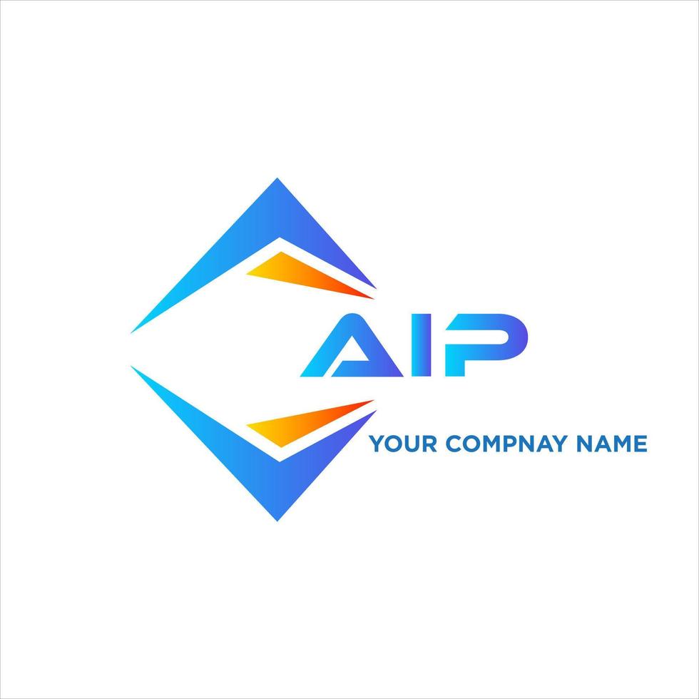 aip resumen tecnología logo diseño en blanco antecedentes. aip creativo iniciales letra logo concepto. vector
