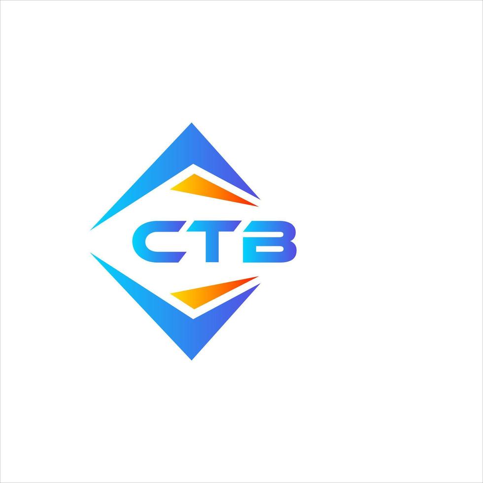 CTB abstract technology logo design on white background. CTB creative initials letter logo concept. vector