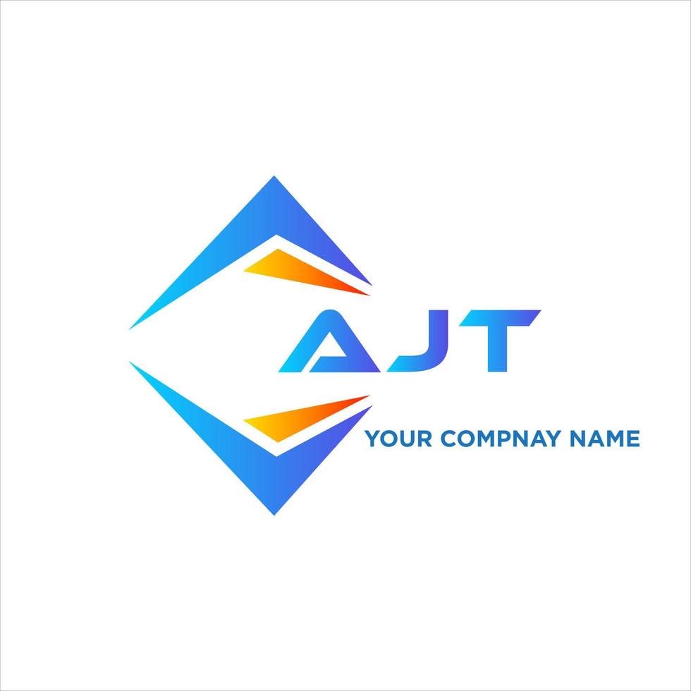 ajt resumen tecnología logo diseño en blanco antecedentes. ajt creativo iniciales letra logo concepto. vector