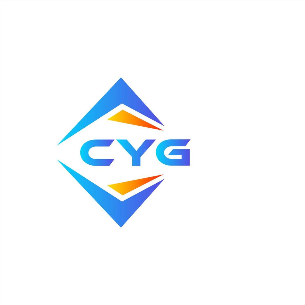 CYG abstract technology logo design on white background. CYG creative initials letter logo concept. vector