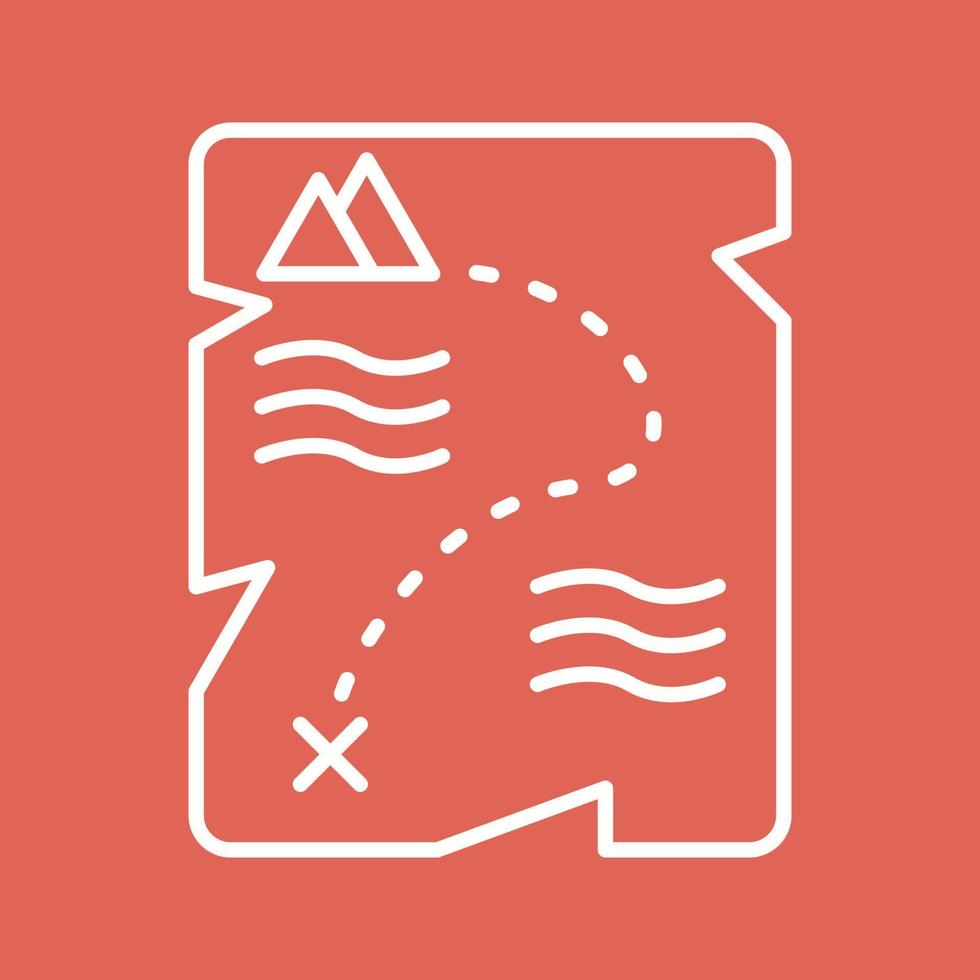 Treasure Map Vector Icon