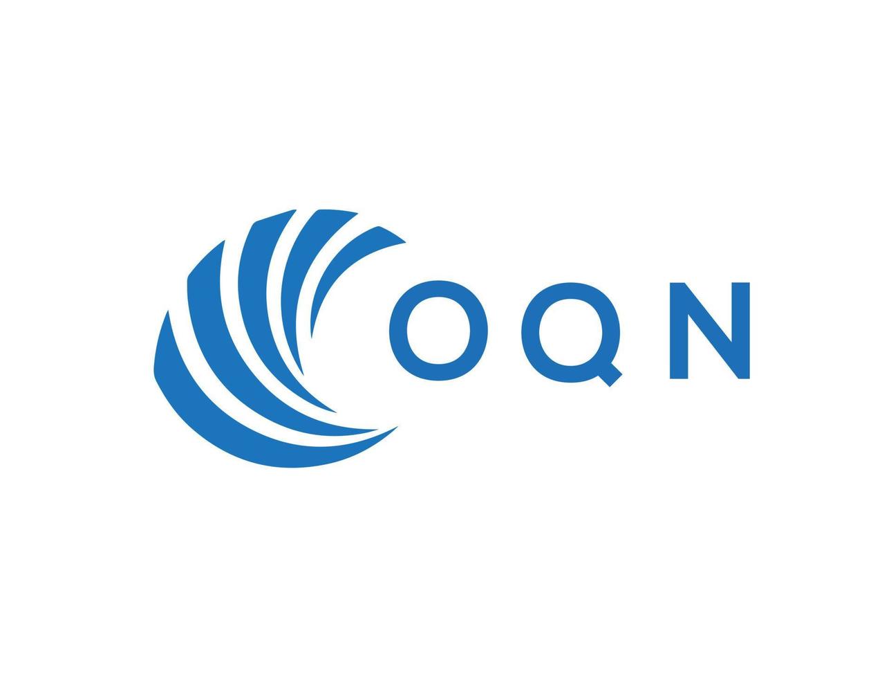 OQN letter logo design on white background. OQN creative circle letter logo concept. OQN letter design. vector
