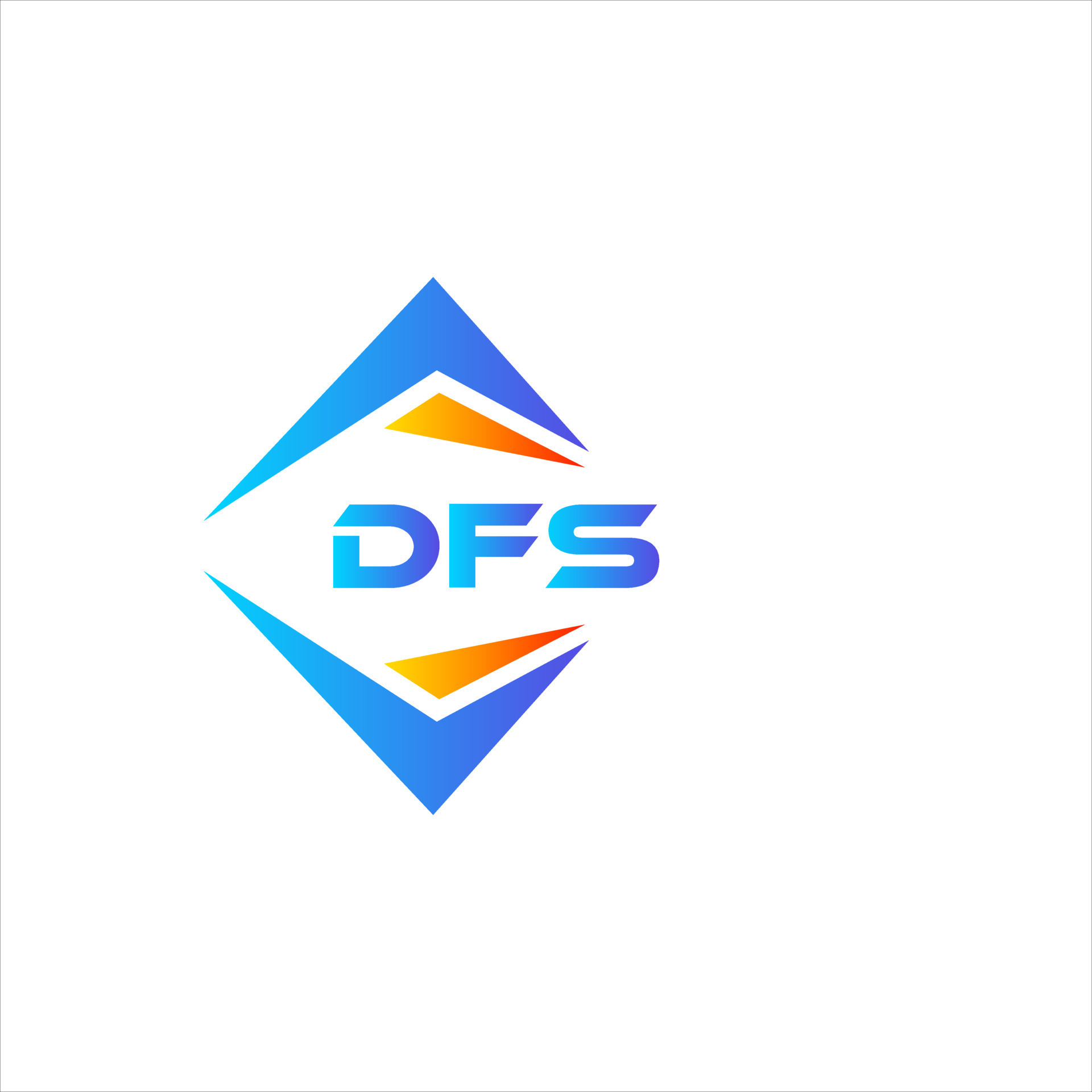 dfs resumen tecnología logo diseño en blanco antecedentes. dfs creativo