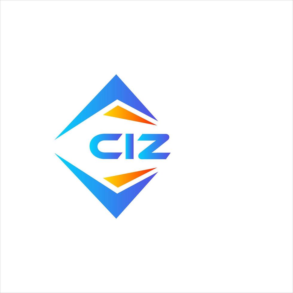 ciz resumen tecnología logo diseño en blanco antecedentes. ciz creativo iniciales letra logo concepto. vector