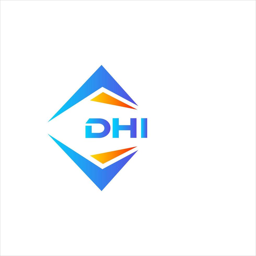 DHI abstract technology logo design on white background. DHI creative initials letter logo concept. vector