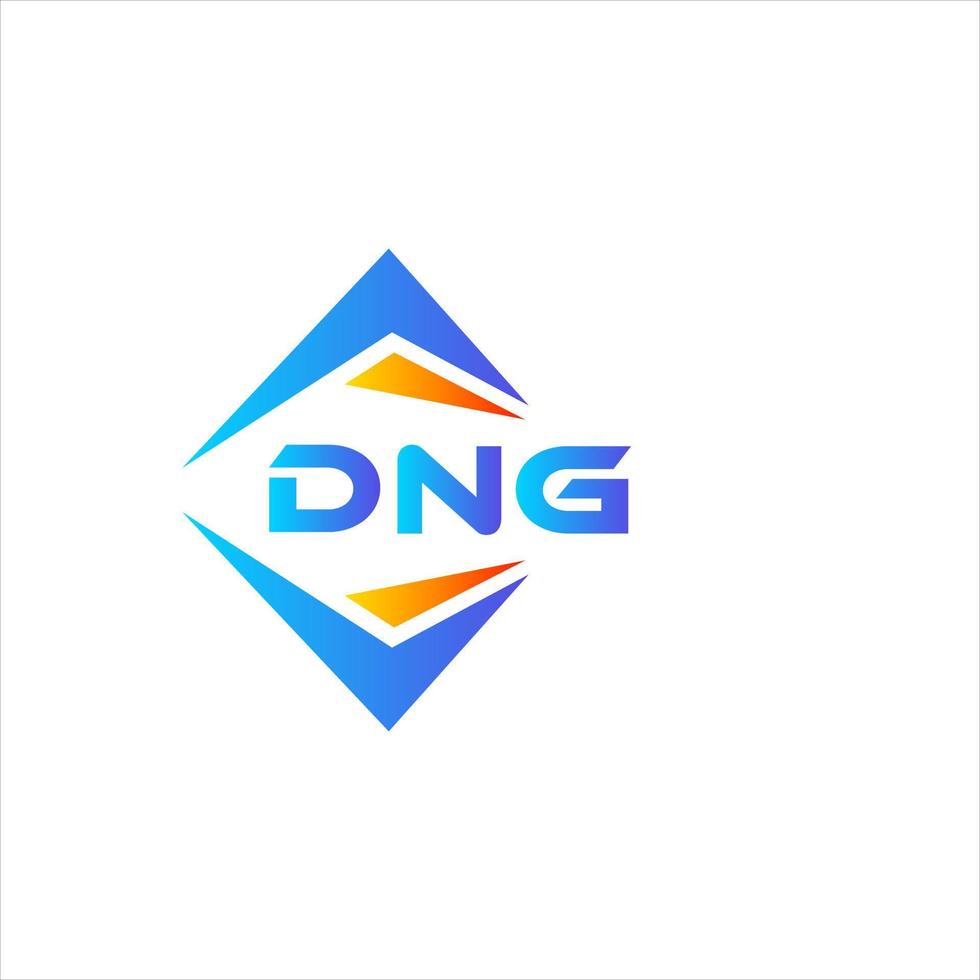 dng resumen tecnología logo diseño en blanco antecedentes. dng creativo iniciales letra logo concepto. vector